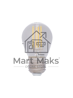 Лампа светодиодная филаментная Rexant Шарик GL45 9.5 Вт 950 Лм 4000K E27 прозрачная колба