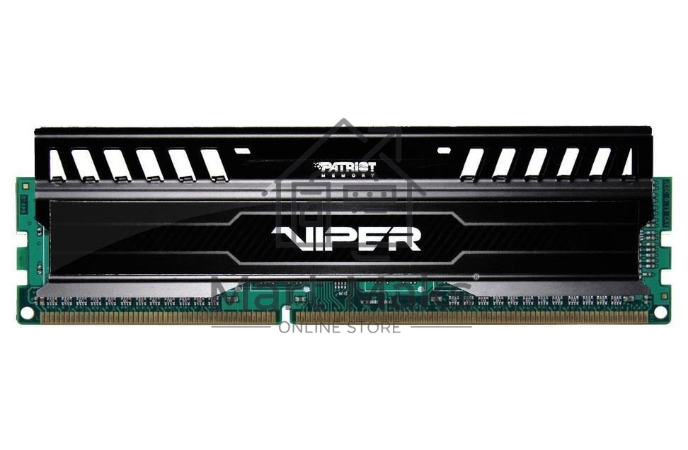 Оперативная память Patriot Viper 3, DDR3, 8GB (1x8 GB), 1600 MHz, CL10, DIMM, радиатор, черный