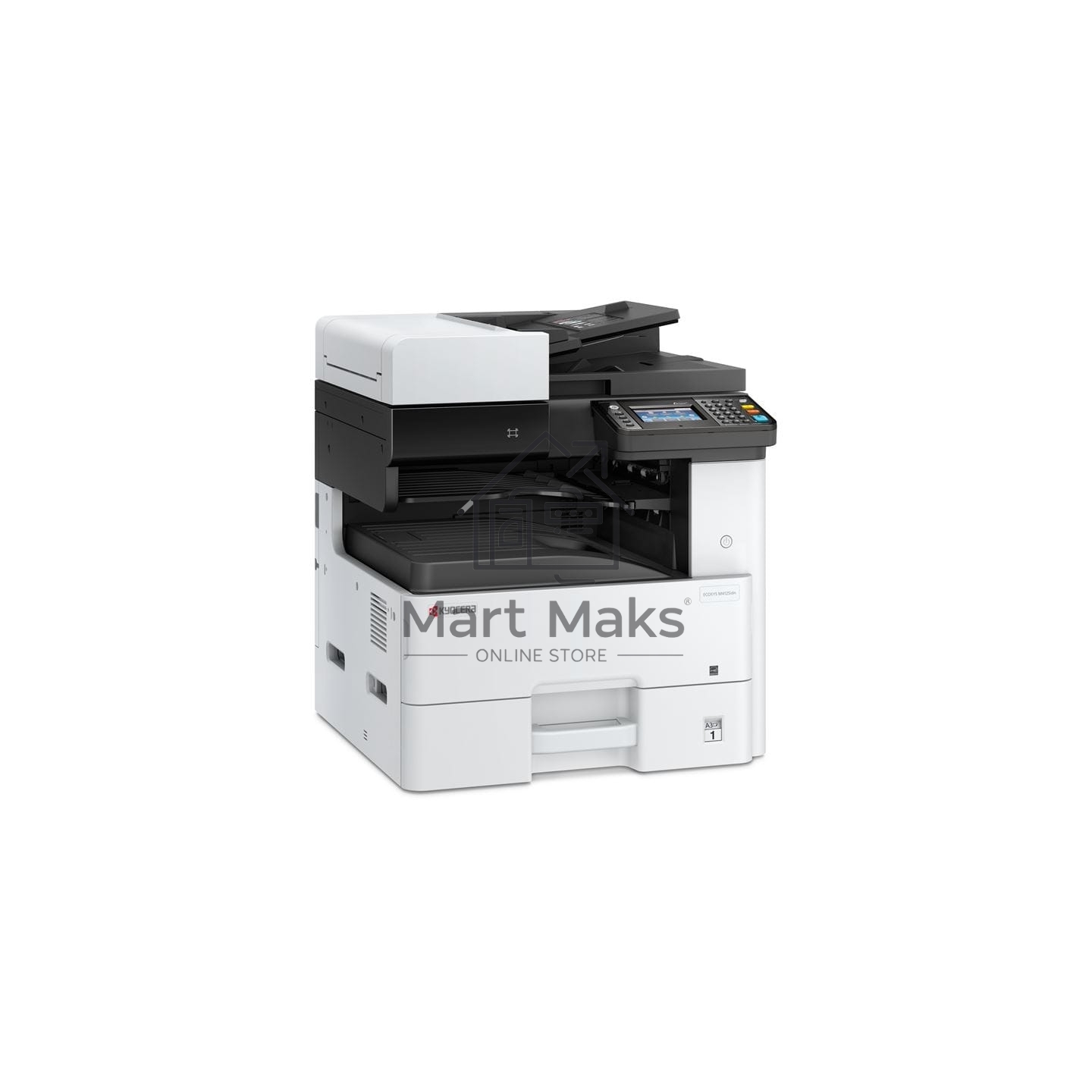 МФУ лазерный Kyocera Ecosys M4125idn (1102P23NL0), A3, ч/б, печ. до 25 стр/мин. (А4) до 12 стр/мин. (А3), скан. до 50 стр/мин., 1200 x 1200 dpi (печать) 600x600dpi (скан.), USB, RJ-45, NFC, Air Print, Mopria