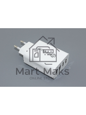 Блок питания (сетевой адаптер) Amperin 4-port USB*5V 2.4A (YDS-TC028-4-0-0), белый