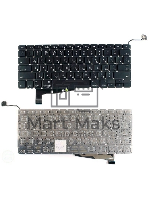 Клавиатура для ноутбука MacBook A1286 без SD плоский ENTER
