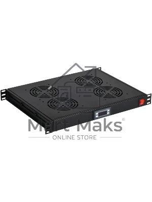 Модуль вентиляторный ITK 19 дюймов 1 юнит 4 вентилятора с цифровым термостатом