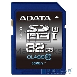 Флеш карта SDHC 32Gb Class10 AData ASDH32GUICL10-R Ultra speed 