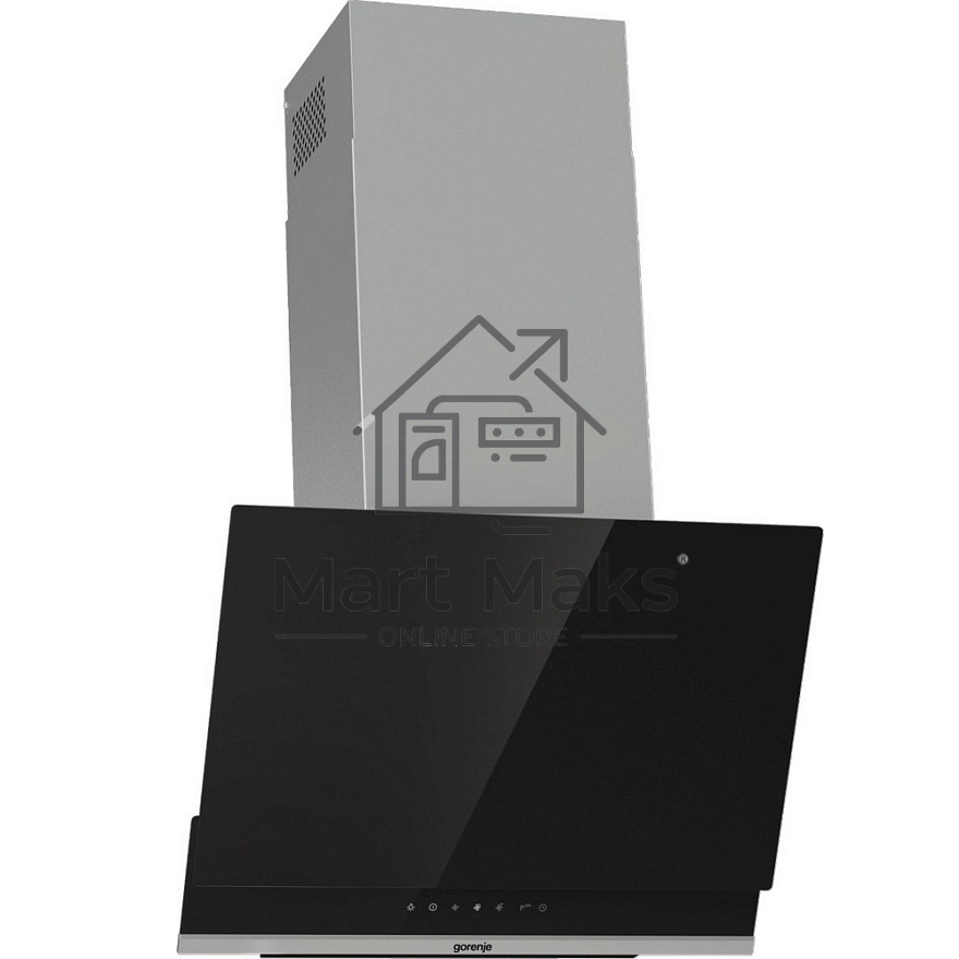 Вытяжка наклонная Gorenje WHI649X21P черный/серебристый, 60 см, 740 куб. м/ч, 67 дБ