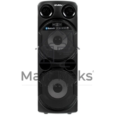 Колонка АС SVEN PS-750, черный (80 Вт, TWS, Bluetooth, FM, USB, microSD, LED-дисплей, 2х4400мА*ч)