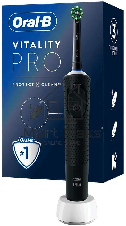 Электрическая зубная щетка Oral-B Vitality Pro черный