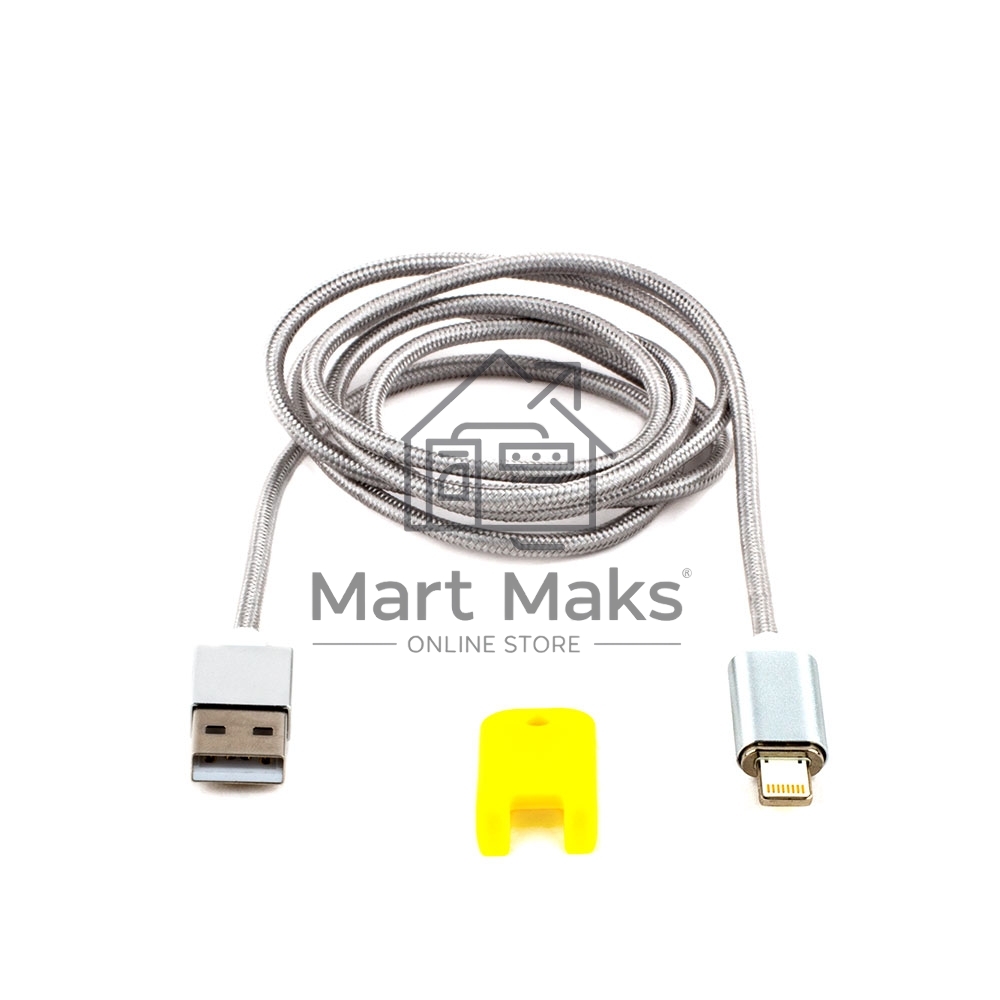 Кабель Cablexpert магнитный USB 2.0 CC-USB2-AMLMM-1M, AM/ iPhone lightning, магнитный кабель, 1м, алюминиевые разъемы, коробка