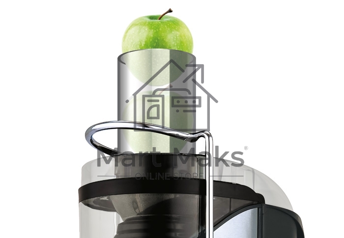 Соковыжималка Centek CT-1212 (черный, сталь) 1200Вт, 2 скор. + Pulse, стакан 1100 мл, горловина 75мм