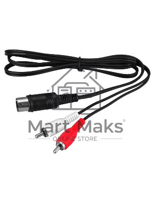 Шнур Rexant DIN 5 Pin - 2 RCA, длина 1,2 метра