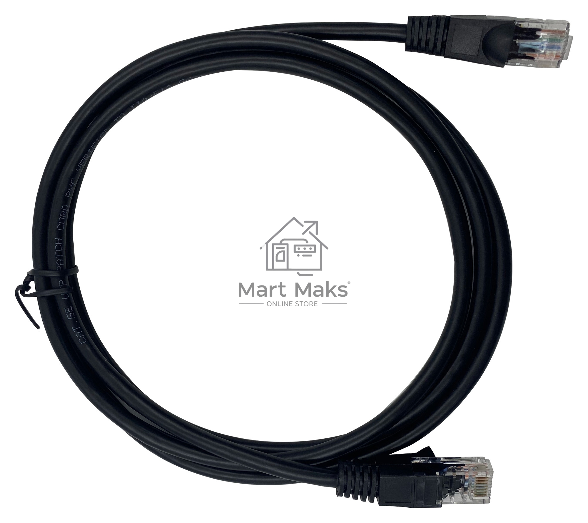 Патч-корд Buro UTP 4 пары cat5E CCA molded 1.5м черный RJ-45 (m)-RJ-45 (m)