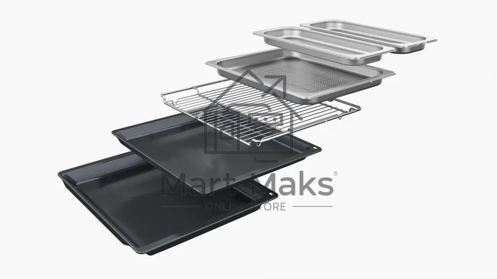 Духовой шкаф Bosch HSG7361B1 Home Connect!! Serie 8, черный, 21 режим + комбинированные режимы, функция приготовление на пару 100%, 4-слойное остекление, 3 цветных текстовых TFT-дисплея 2,5