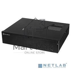 Компьютерный корпус Slim HTPC Silverstone Milo ML04B <Black, mATX, USB3.0, Audio, без БП>