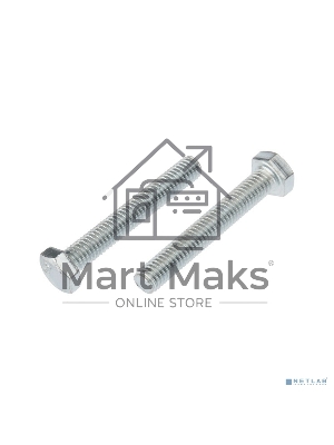 Болт шестигранный KRANZ DIN 933, 6х50, пакет (4шт.)