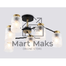 Светильник Ambrella light TR303325/6 BK/GD черный/золото E27/6 max 60W D680*270