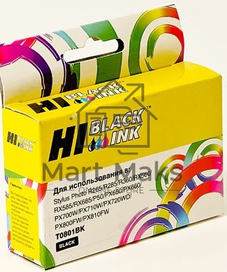 Картридж Epson Stylus Photo P50/PX660/700W/800FW/R265 (Hi-Black) new , C13T08014010, BK
