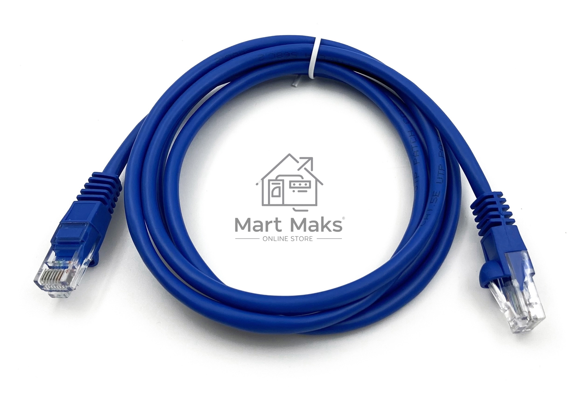 Патч-корд Buro UTP cat5E 1.5м синий RJ-45 (m)-RJ-45 (m)