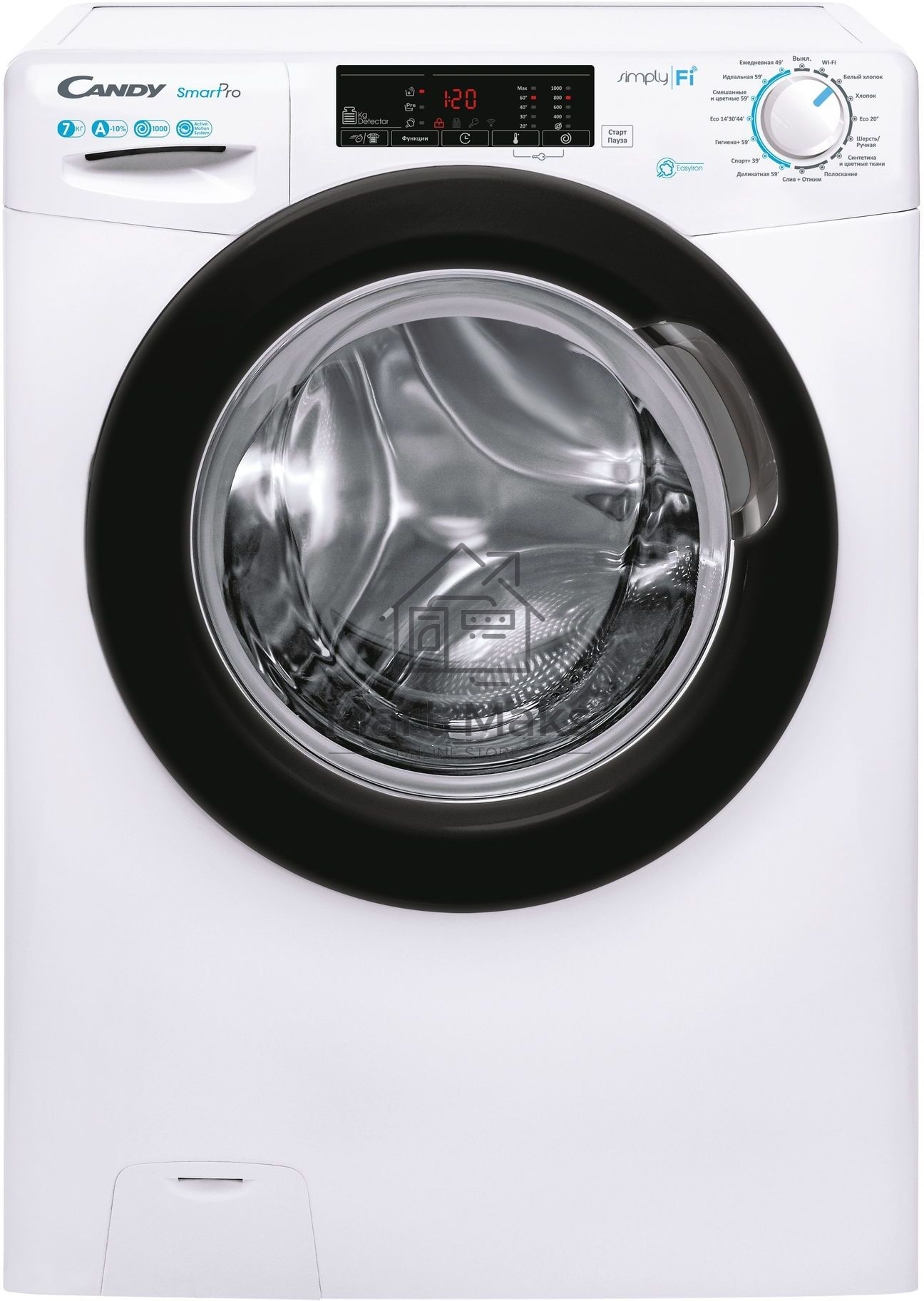 Стиральная машина Candy Smart Pro CSO4 107TB1/2-07 белый, загрузка фронтальная 7 кг, 1000 об/мин., класс: А