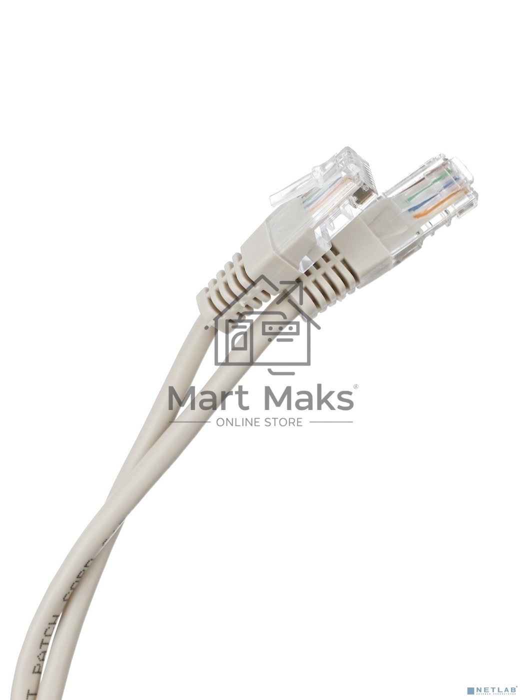 Шнур коммут. NEOMAX (NM13011-005) UTP 0.5 м, cat.5е, 24AWG, серый, LSZH, многожильный