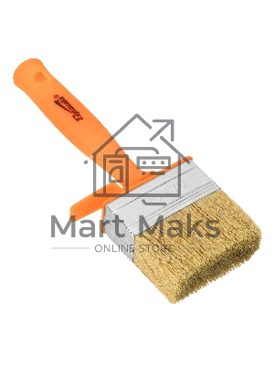 Кисть-ракля Sparta 30х70 мм, натуральная щетина, пластмассовый корпус, пластмассовая рукоятка