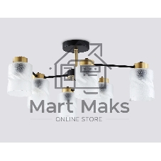 Светильник Ambrella light TR303325/6 BK/GD черный/золото E27/6 max 60W D680*270