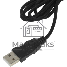Мышь проводная Oklick 750G черный, 7200 dpi, USB, кнопки - 5
