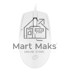 Мышь проводная Oklick 147M белый, 2000 dpi, USB, кнопки - 4