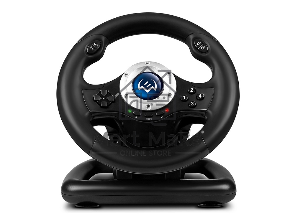 Руль SVEN GC-W500 (педали, вибро, скоба, лепестки, D-pad, 10 кл, резин. вставки, PC/Xinput)