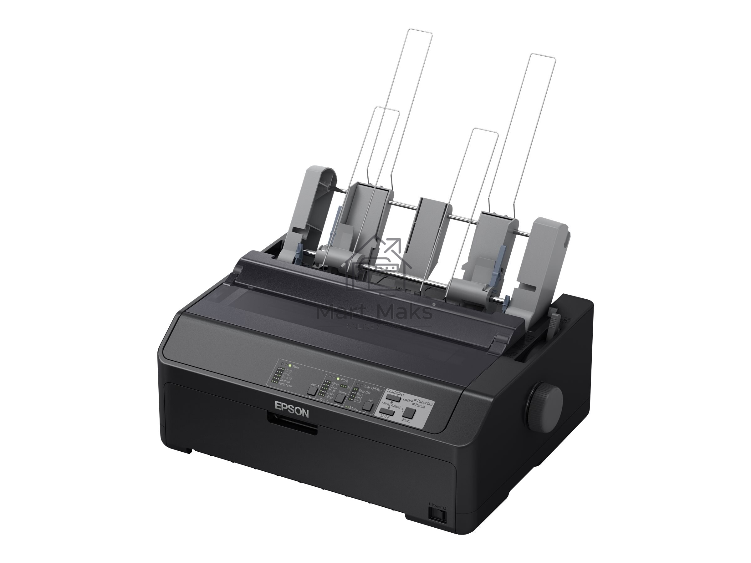Принтер Epson FX-890II (C11CF37401), матричный A4, 9х2-игольный (80 колонок), высокоскоростной (735 cps), до 6 экземпляров одновременно (1 оригинал + 5 копий), ресурс ленты: 7,5 млн. символов, USB, LPT, для больших объемов печати