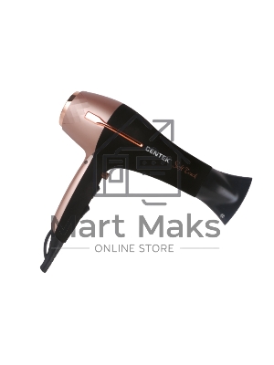 Фен Centek CT-2242 (РОЗОВОЕ ЗОЛОТО+черный) 2000Вт, 2 скорости, 3 режима, холодный обдув, Soft Touch