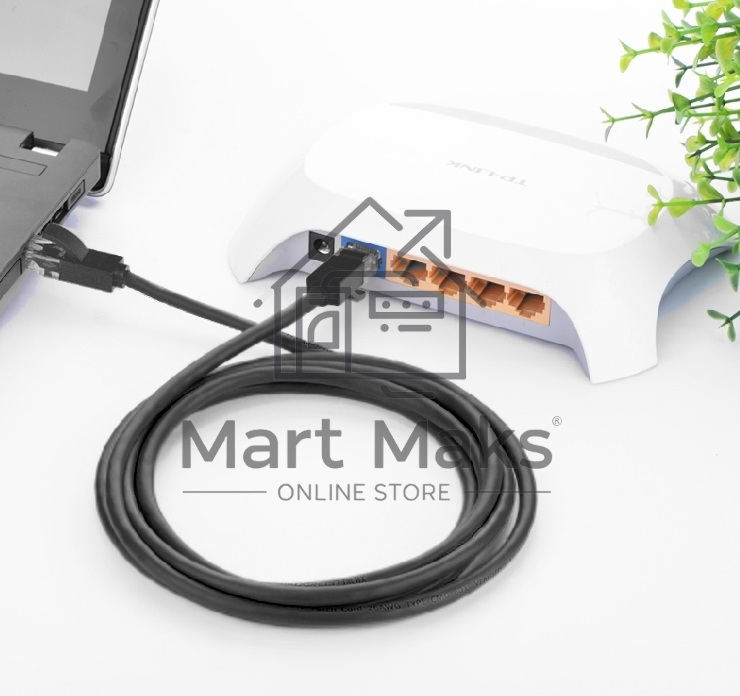 Патч-корд Greenconnect Патч-корд UTP прямой 20m AWG24 кат.5е,  RJ45,  медь, литой (Черный), пластик пакет (GCR-LNC06-20.0m)