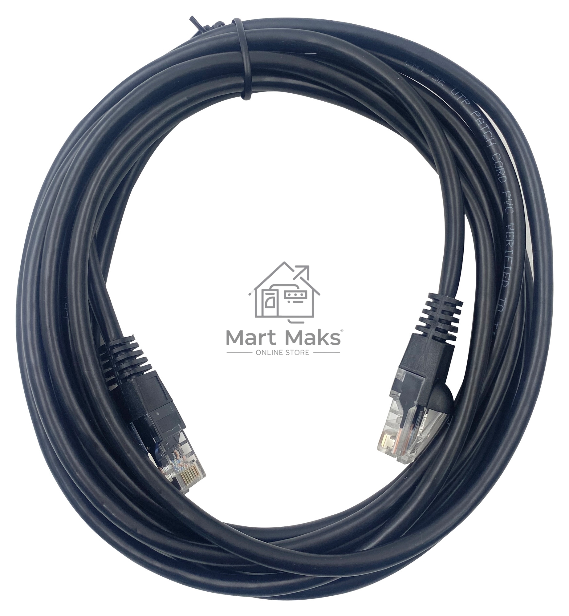 Патч-корд Buro UTP 4 пары cat5E CCA molded 3м черный RJ-45 (m)-RJ-45 (m)