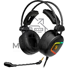 Гарнитура Bloody MC750 чёрный, проводная, USB, подсветка