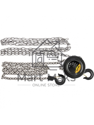 Таль цепная Sparta 519105 0,5 т, h подъема 2,5 м, расстояние между крюками 240 мм