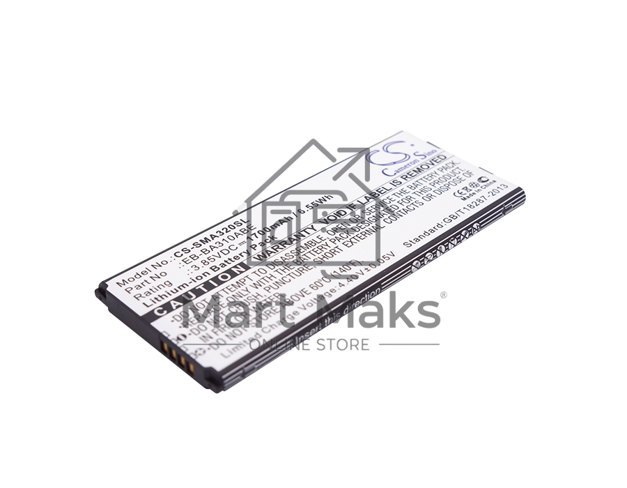 Аккумулятор CameronSinoCS-SMA320SL EB-BA310ABE для Samsung Galaxy A3 (2016) SM-A3103.85V / 1700mAh / 6.55Wh