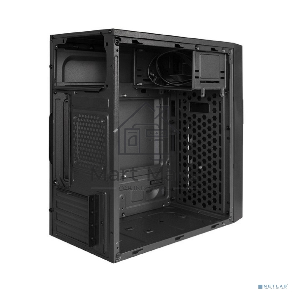 Компьютерный корпус Minitower ExeGate EX291147RUS BAA-105U2-01-AAA450 (mATX, БП AAA450 с вент. 8см, 2*USB+2*USB3.0, аудио, черный)