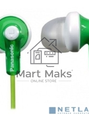 Наушники Panasonic RP-HJE118GUG зеленый 1.1м