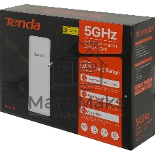 Наружная гигабитная точка доступа Tenda O6, 5 ГГц, до 867 Мбит/с, антенна 1x16dBi, IP65, PoE, LAN 1x1 Гбит/с
