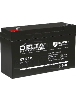 Аккумуляторная батарея Delta series DT, DT 612, voltage 6V, capacity 12Ah (discharge 20 hours)