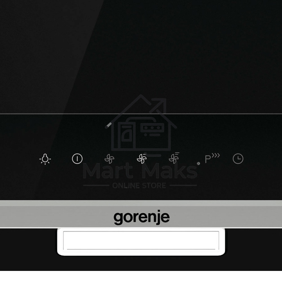 Вытяжка наклонная Gorenje WHI649X21P черный/серебристый, 60 см, 740 куб. м/ч, 67 дБ