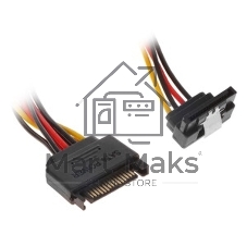 Кабель питания-разветвитель Vention SATA 15pin M/2 x SATA 15pin F угол 90 - 0.15м KDBBB
