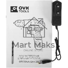 Дрель-шуруповерт Ovk Tools OTCS1AA-12V-1.3A, 12 В, 1,3 Ач, 22 Нм, щеточный