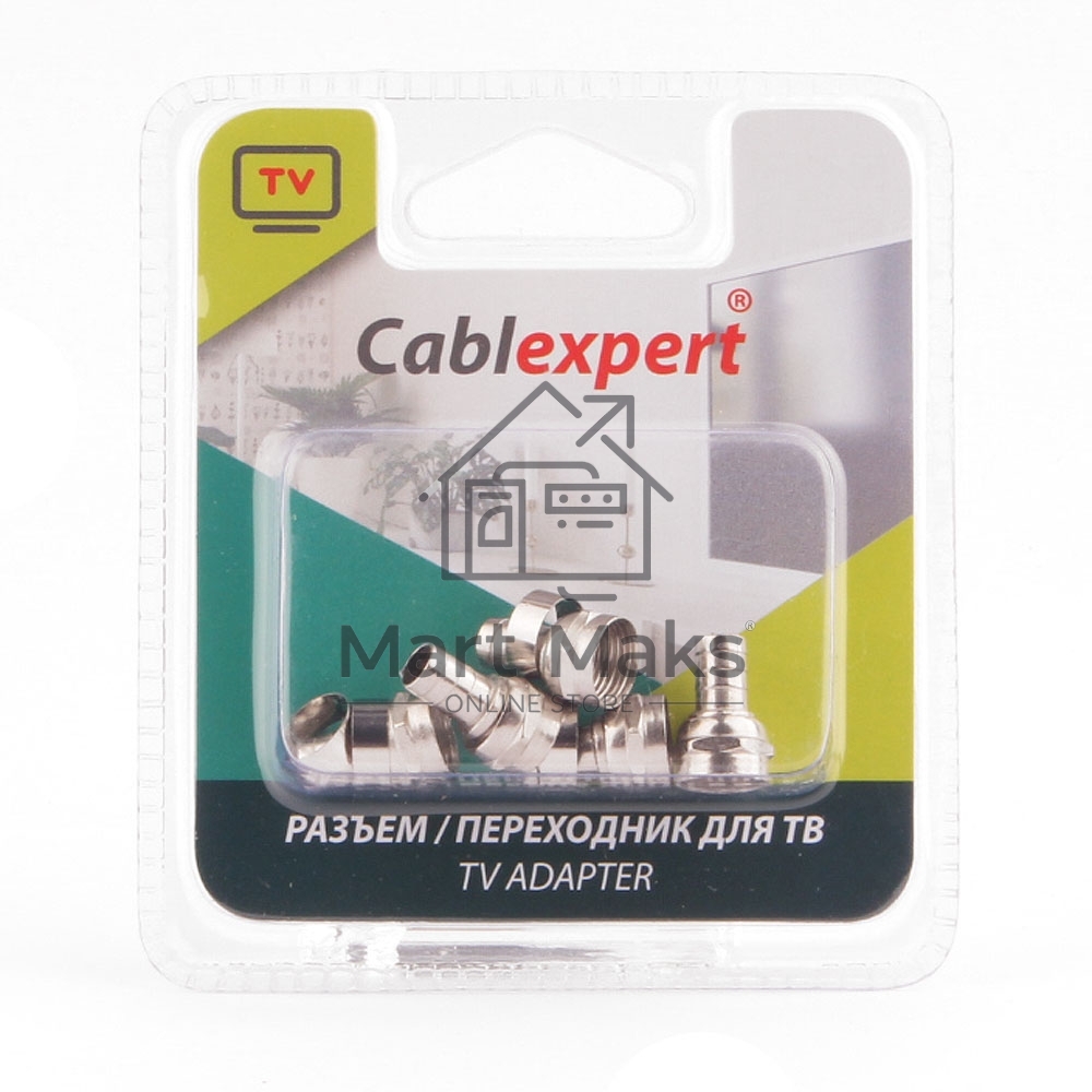Коннектор Cablexpert F SPL6-03, для кабеля RG6, 5шт