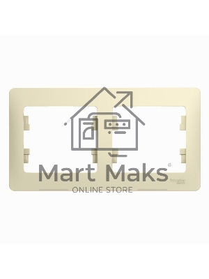 Рамка 2-м Glossa горизонт. беж. SchE GSL000202