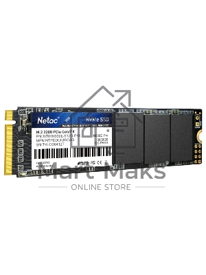 Накопитель SSD Netac N930E Pro, 512Gb, PCIe 3.0 x4, M.2 2280, NVMe, R/W 2080/1700