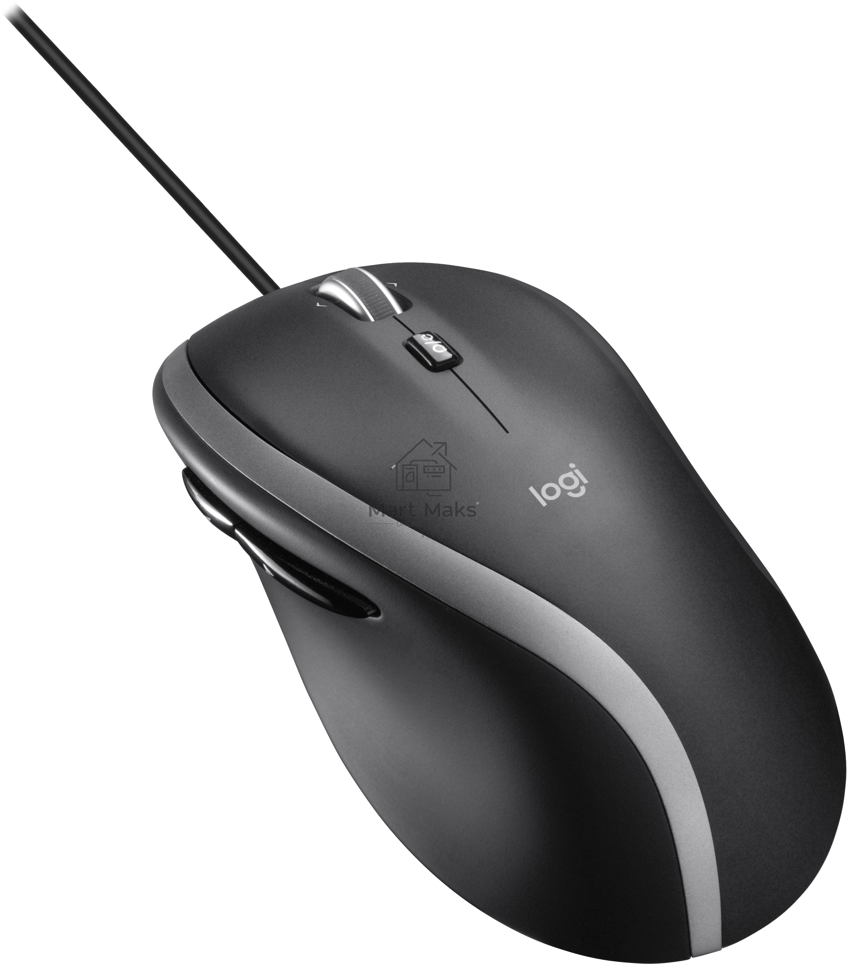 Мышь проводная Logitech M500S черный, 4000 dpi, USB, кнопки - 7