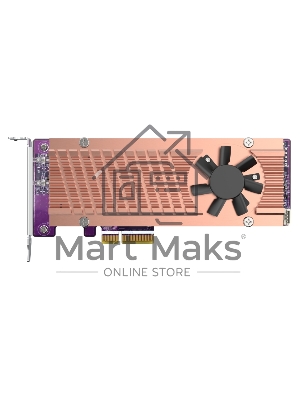 Плата расширения QNAP QM2-2P-244A Dual M.2 22110/2280 SATA SSD expansion card (PCIe Gen2 x2), Low-profile bracket pre-loaded, Low-profile flat and Full-height are bundled (shorter version to support TVS-x82/TS-x77 PCIe slot 2 & slot 3)
