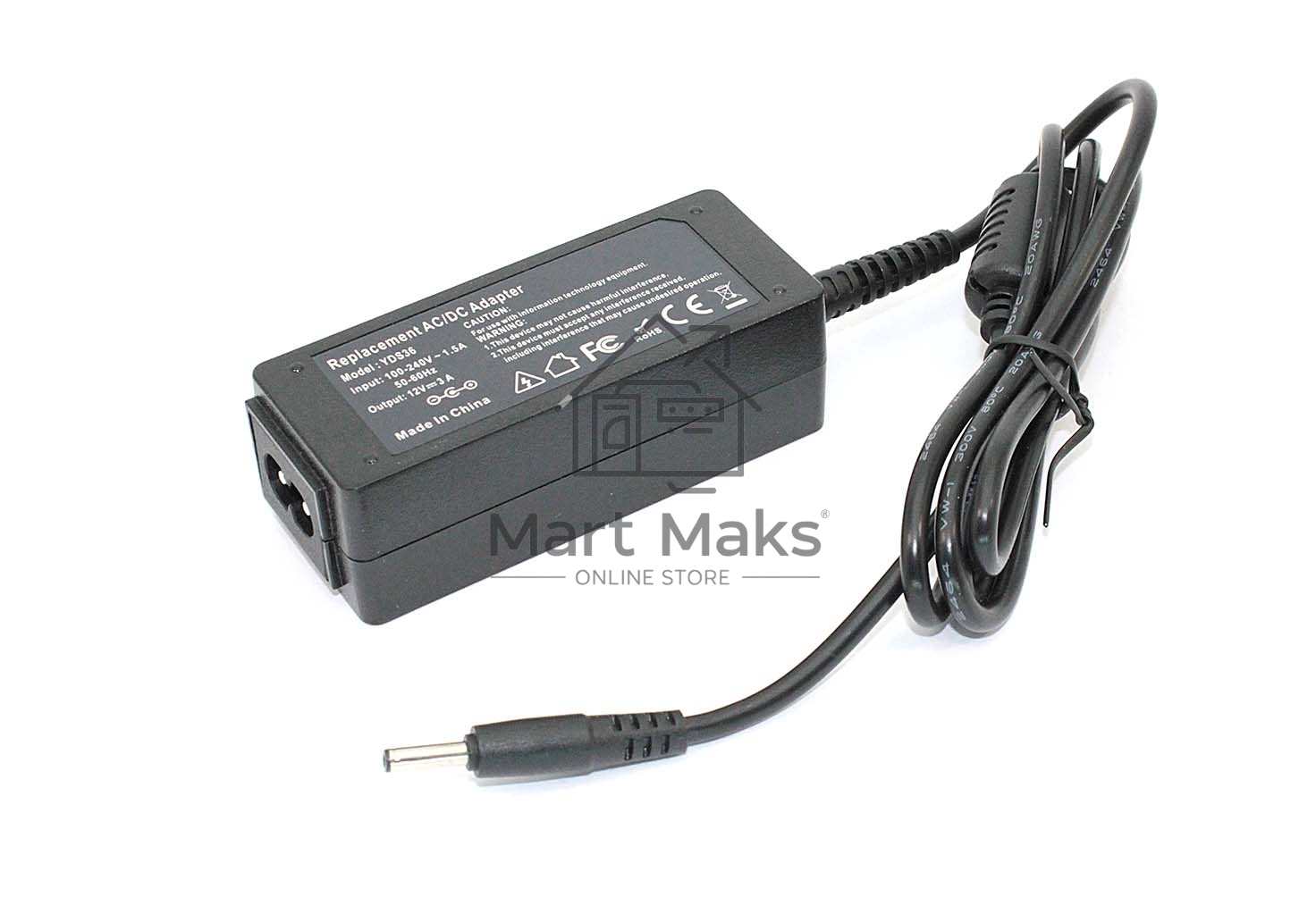 Блок питания (сетевой адаптер) для ноутбуков Asus 12V 3A 3.5x1.35mm 36W, OEM
