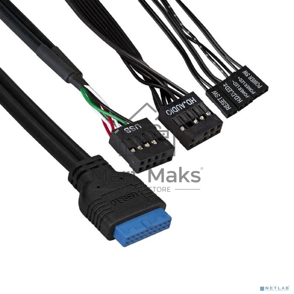 Компьютерный корпус Minitower ExeGate EX291147RUS BAA-105U2-01-AAA450 (mATX, БП AAA450 с вент. 8см, 2*USB+2*USB3.0, аудио, черный)
