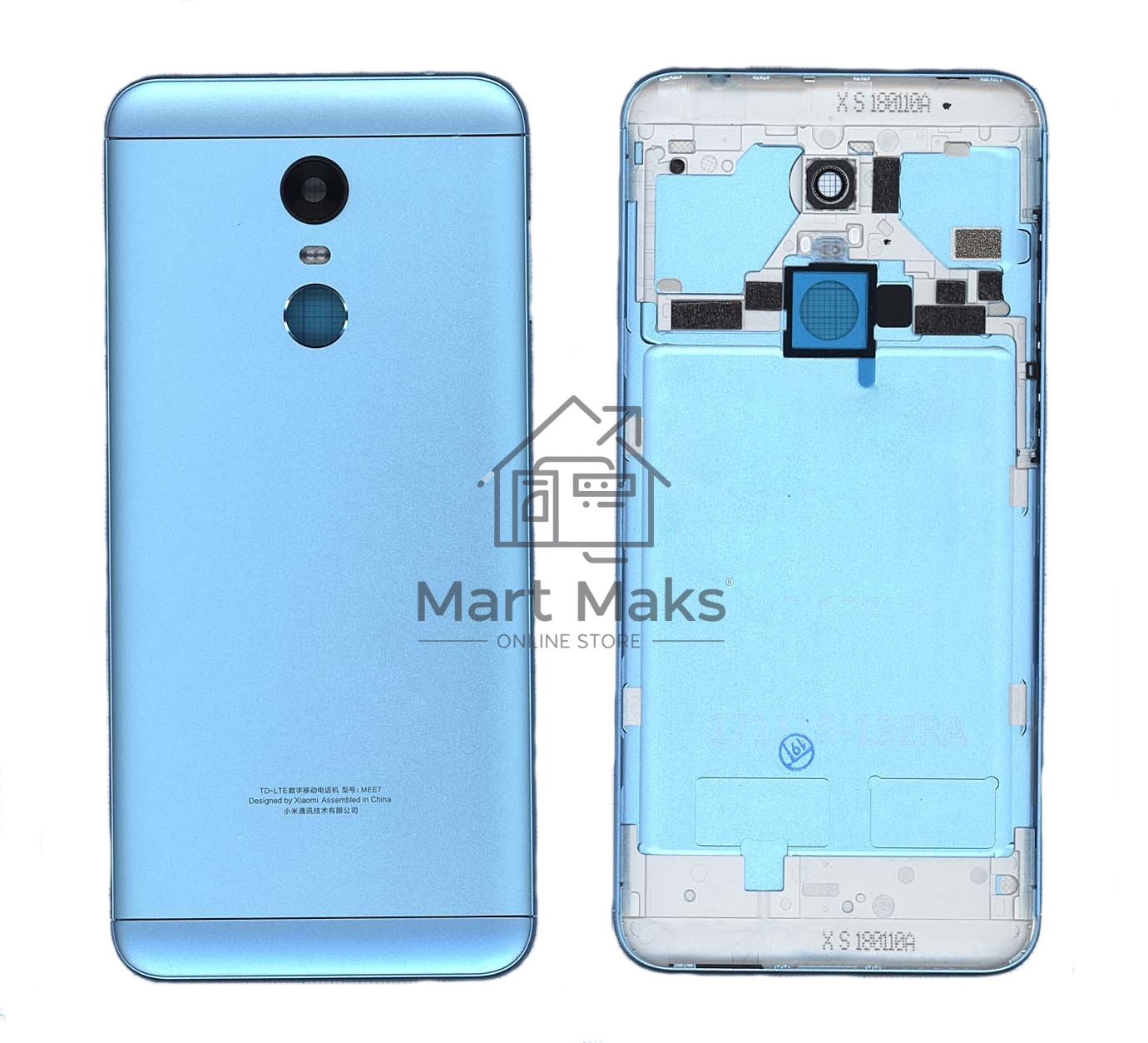 Задняя крышка для Xiaomi Redmi 5 Plus  голубая