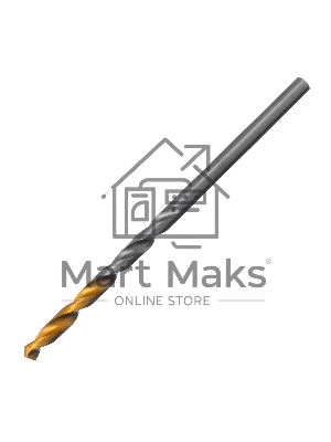 Сверло спиральное по металлу Denzel 2,5 x 57мм, Р6М5, Golden Tip, 2 шт.